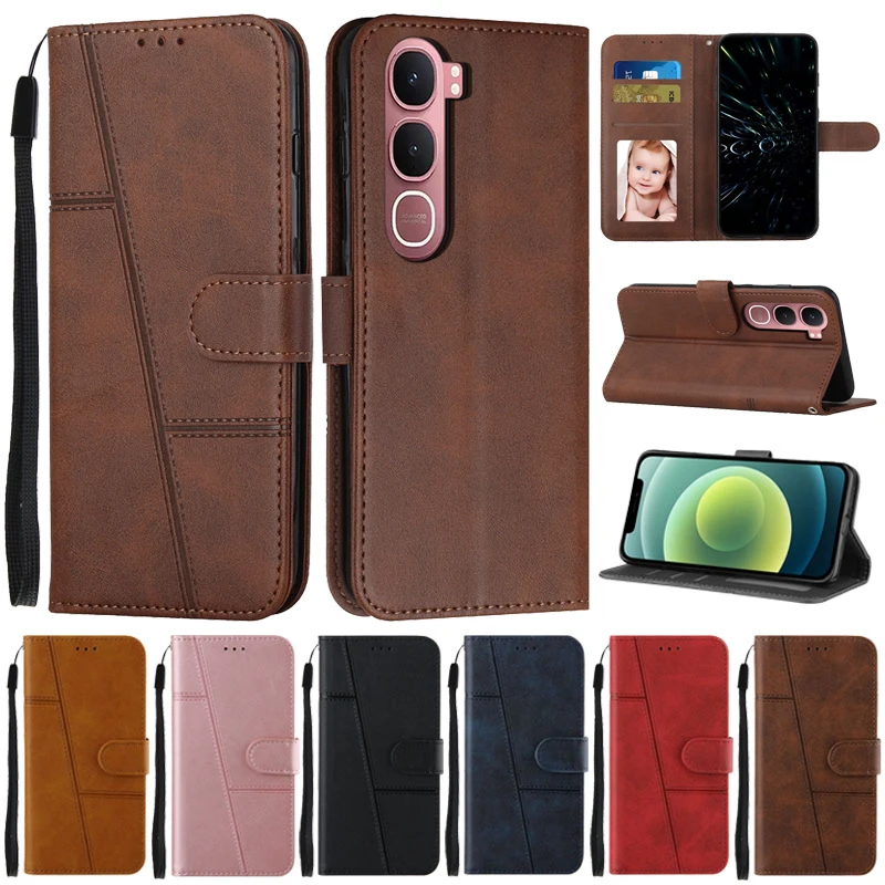 Para VIVO Y31 2025 Funda con tapa tipo billetera cubierta de libro para Coque Vivo Y31 5G VIVOY31 Y 31 2025 V2521 Fundas protectoras de cuero para teléfono Funda