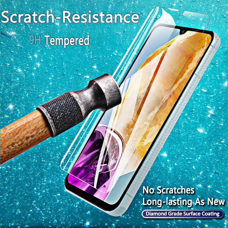 Protector de pantalla para Galaxy M15 5G Samsung, cristal templado 9H, funda antiarañazos de aluminio alto, amigable con huella dactilar, 1-4 Uds. - imagen 5