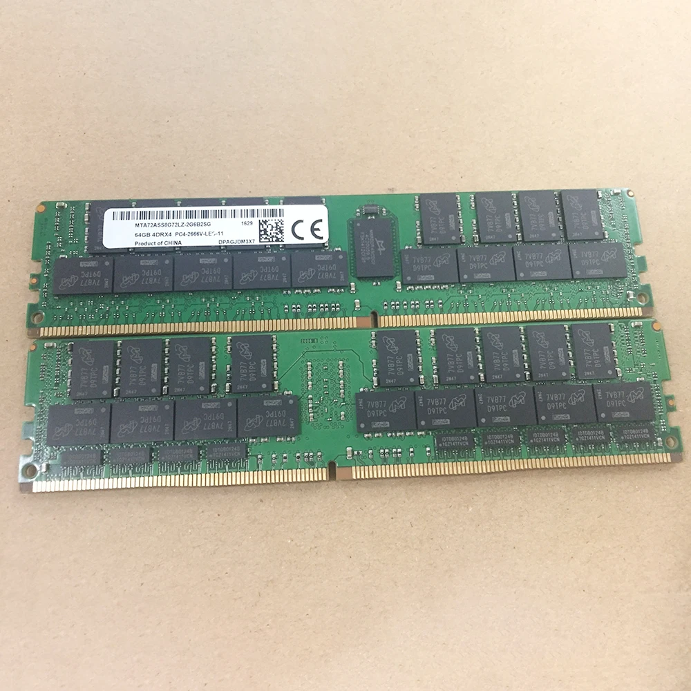 1 Uds RAM MTA72ASS8G72LZ-2G6B2SG memoria de alta calidad envío rápido 64GB 64G 4DRX4 PC4-2666V DDR4 2666 RECC - imagen 4
