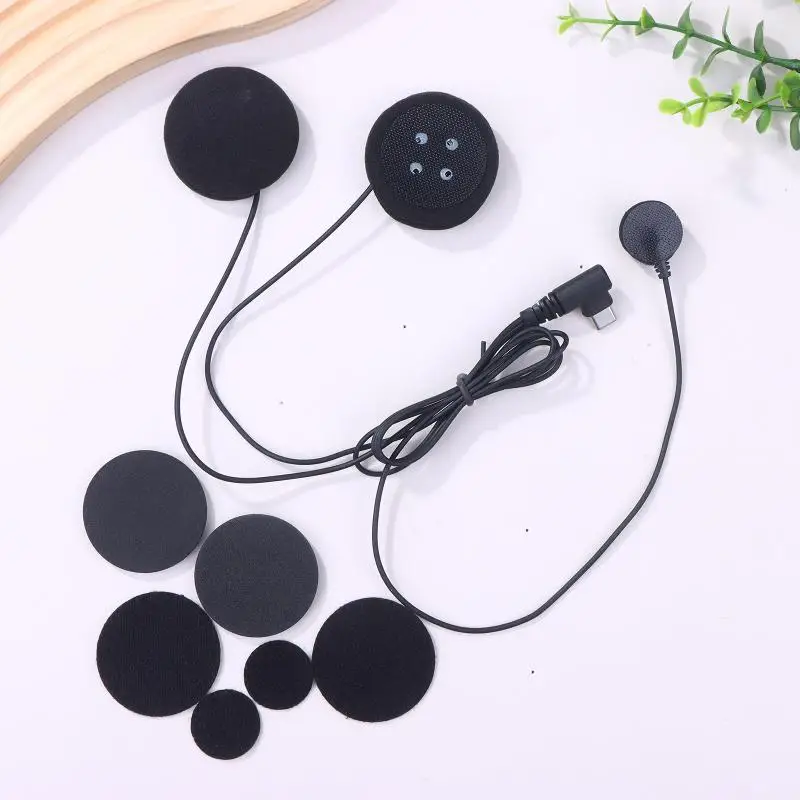 ✈ Interfaz de TYPE-C para casco, auriculares Bluetooth para LEXIN B4FM/GTX/G2P/G16/G1/MeshCom/Novus, juego de Audio para motocicleta - imagen 3