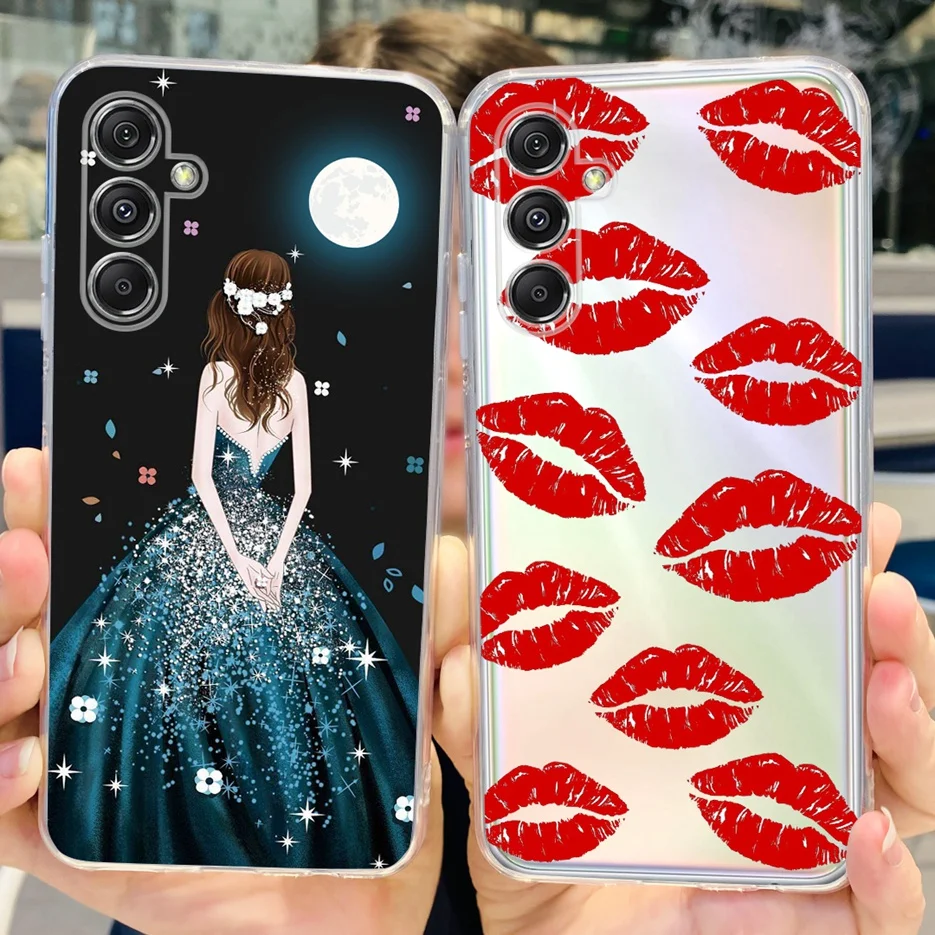 Funda de silicona transparente para Samsung Galaxy M34 5G, carcasa blanda pintada a la moda para Samsung M34 M 14, SM-M346B - imagen 5