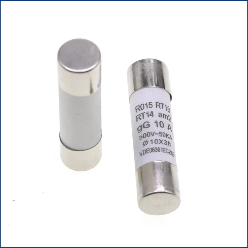 R015 Fusible RO15 Tubo de fusible de cerámica 10X38 RT18 1A 2A 3A 5A 6A 10A 32A - imagen 4