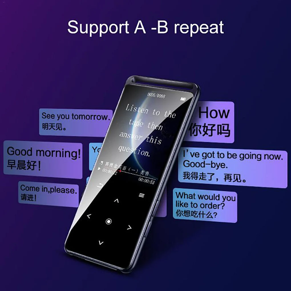 Reproductor de MP3 sin pérdidas, adaptador de Flash de Audio portátil recargable, negro, 16GB - imagen 3