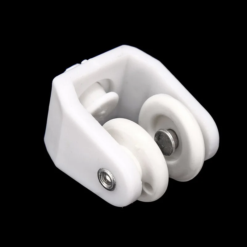 10x polea para corredor de cortina, tornillos de Metal, soporte de montaje lateral, tapa de extremo de riel de sujeción superior fija, accesorios de riel de sellado m20 - imagen 2