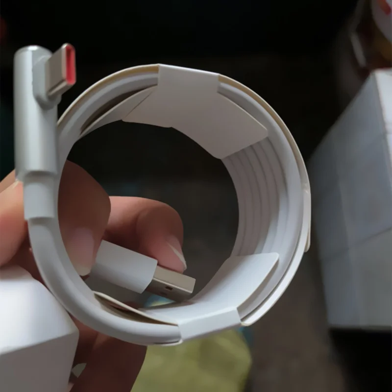Original Xiaomi 120W 6A Usb tipo C juego Cable de carga rápida codo de 90 grados para Mi 12 11 10 Pro Poco Redmi Note K40 Tipo cargador - imagen 4