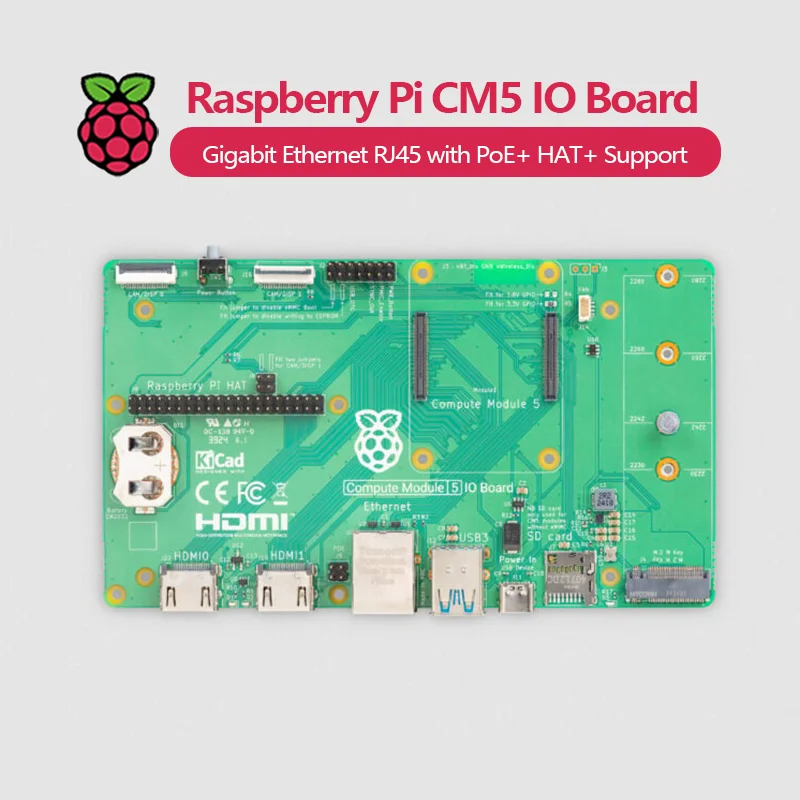Raspberry Pi Compute Module 5 Placa IO Oficial E/S - imagen 4