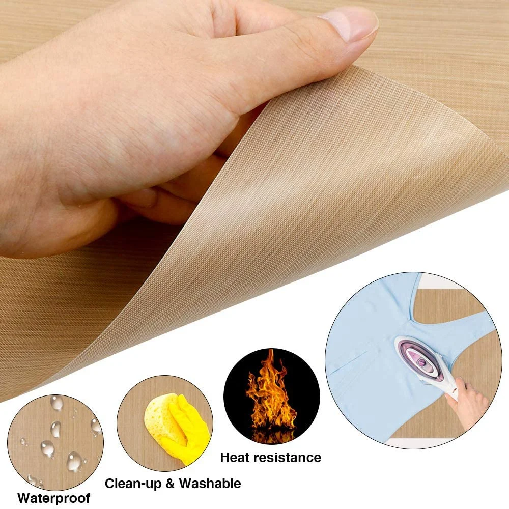 Almohada de transferencia de prensado de calor, almohadilla de calor de PTFE con 2 piezas, hoja de prensa de calor Digital, 3 tamaños, 5 unids/set - imagen 3