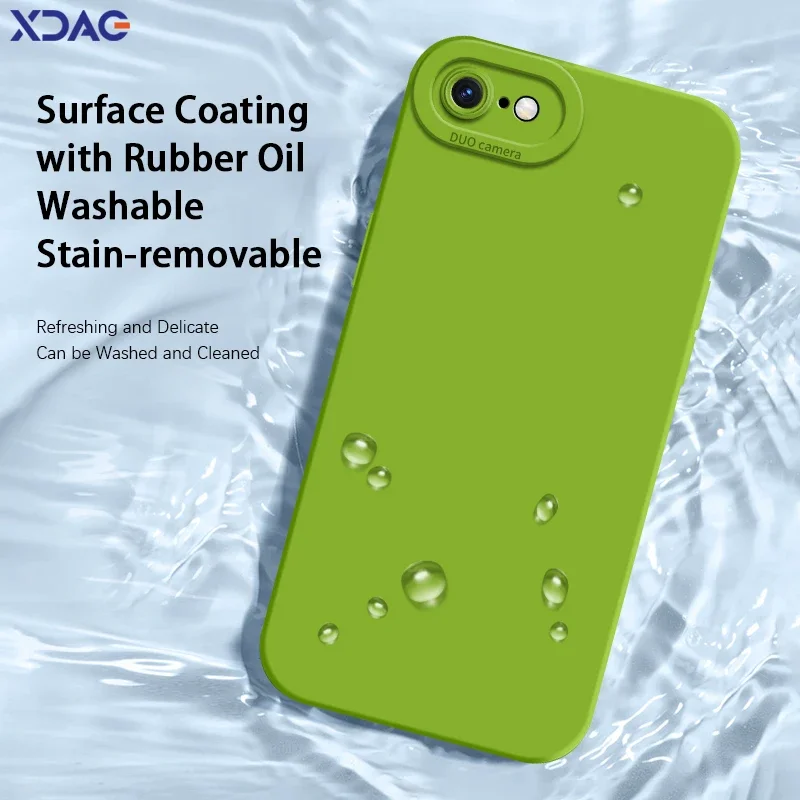 Funda de silicona líquida Angel Eyes para iPhone 7 8 Plus SE 2020 2022, funda protectora de lente suave a prueba de golpes para teléfono 8Plus 2 3 - imagen 4