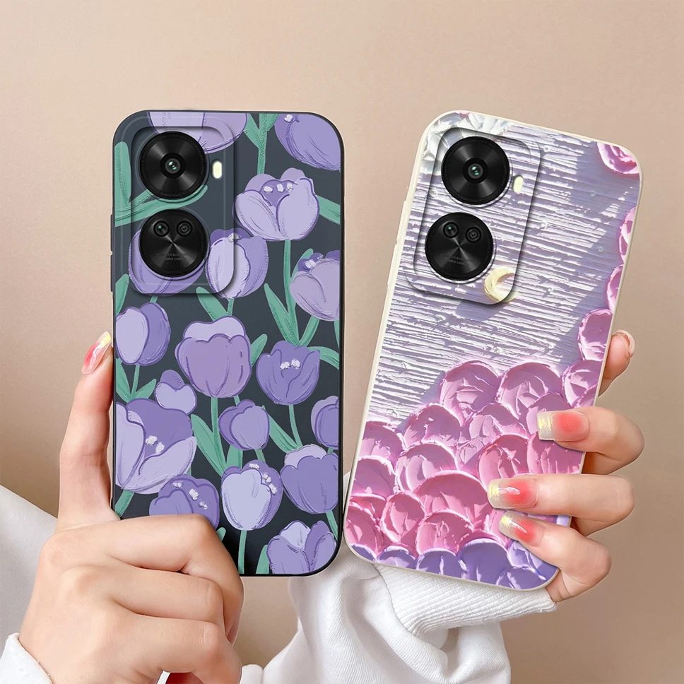 Funda de teléfono con patrón de dibujos animados de conejo para Huawei Nova 11SE 12SE, silicona líquida suave, cubierta trasera de protección Premium - imagen 3