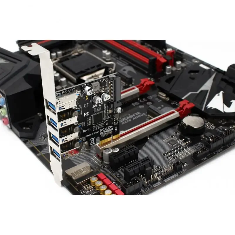 Libera el potencial completo de su PC con la tarjeta adaptadora de expansión del controlador Pci-e Express de 4 puertos y velocidades de transferencia de 5 gbps - imagen 4