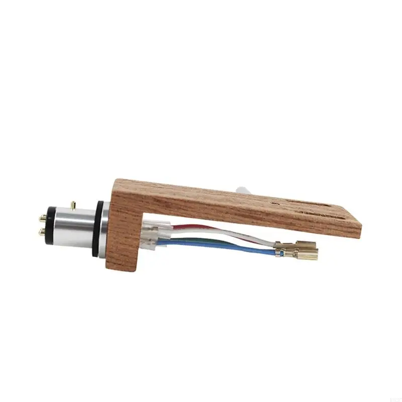 Bnineteenteam Tocadiscos Universal Headshell Fonógrafo Tocadiscos de Madera de Cerezo Headshell de Repuesto con 4 Piezas de Plomo - imagen 4