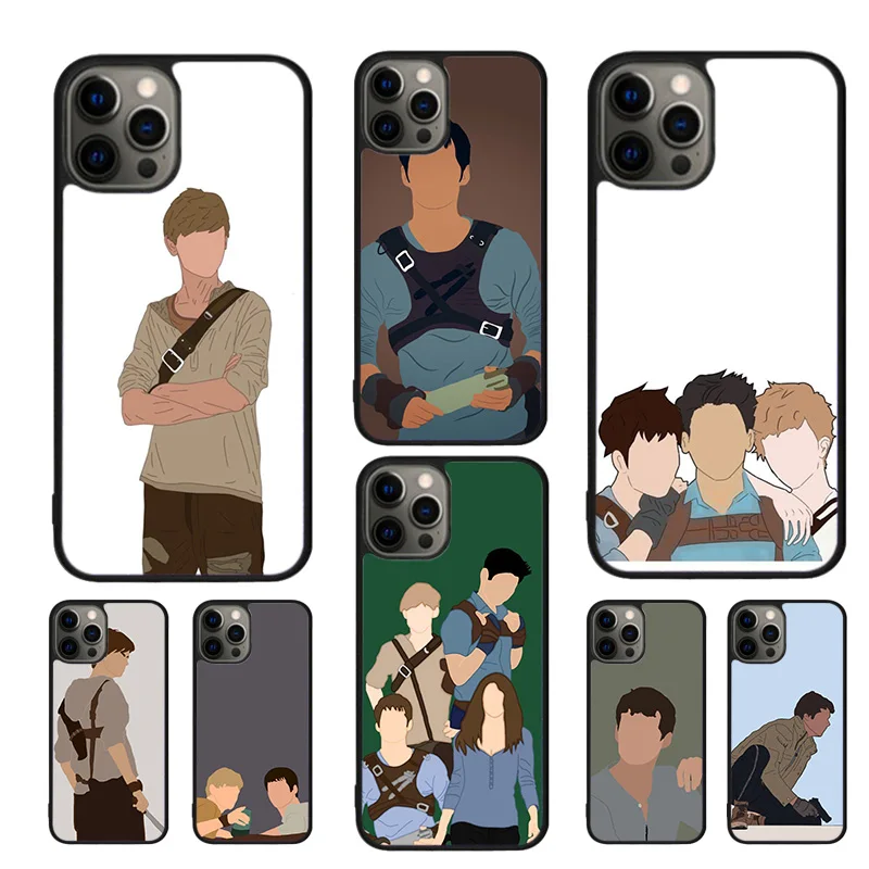 Laberinto Runner newt funda de teléfono para iphone 16 15 14 11 12 13 mini Pro XR XS MAX Plus SE coque funda Shell