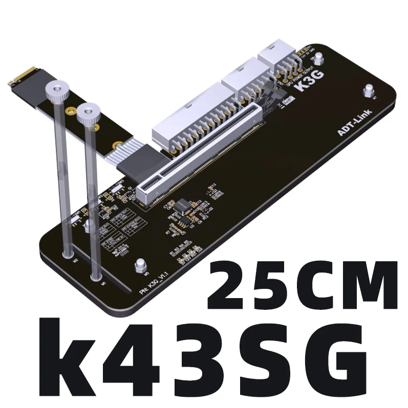 Extensor elevador PCI-E 4,0x4 para M.2 NVMe a PCIe 4,0x16 tarjeta gráfica externa adaptador eGPU para NUC/ITX/STX/Notebook PC portátil - imagen 3