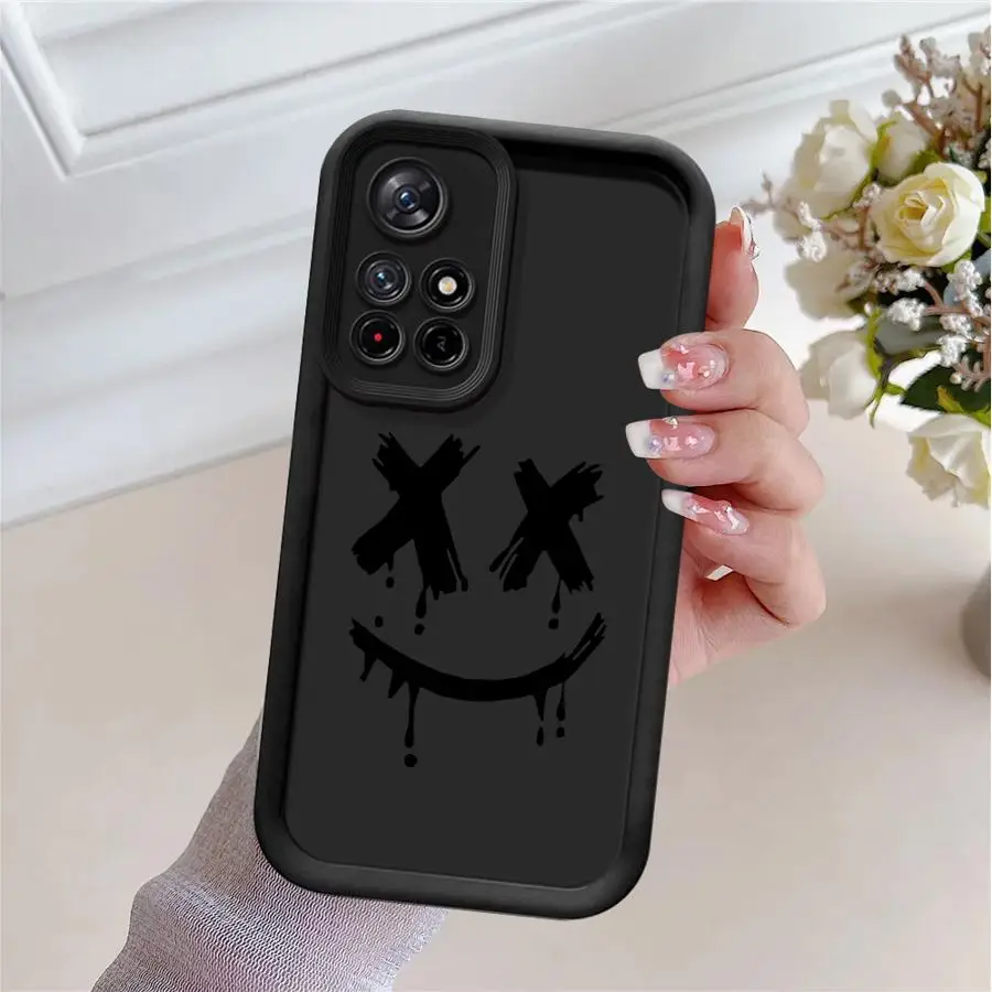 Funda de teléfono suave con diseño de diablo sonriente para Xiaomi Redmi Note 14 9 9s 13 12S 11S 11 12 13 14 Pro Plus 10 10S - imagen 2