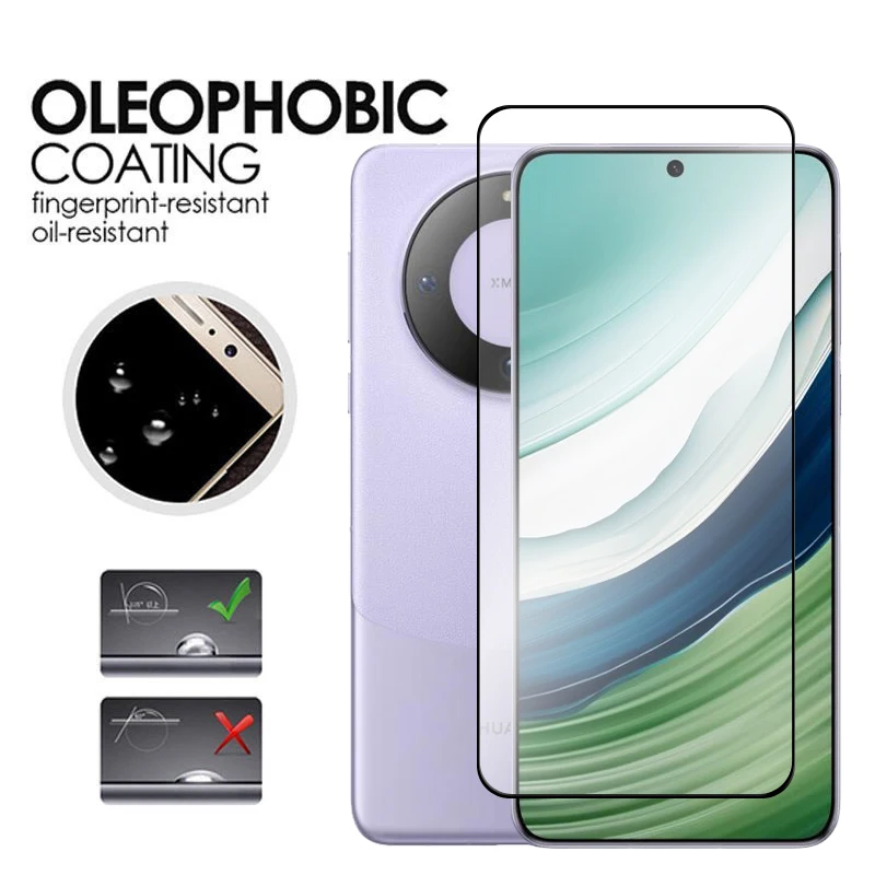Protector de pantalla para Huawei Mate 60, cubierta completa de 6,69 pulgadas, cristal templado 2.5D para Huawei Mate 60, película de lente - imagen 4