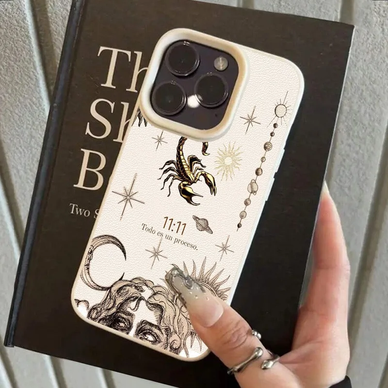 Funda de teléfono de silicona con diseño de escorpión artístico para iPhone 17 fundas iPhone 16 15 14 13 12 11 Pro Max XS X XR 16E 16 Plus Air Cover - imagen 4