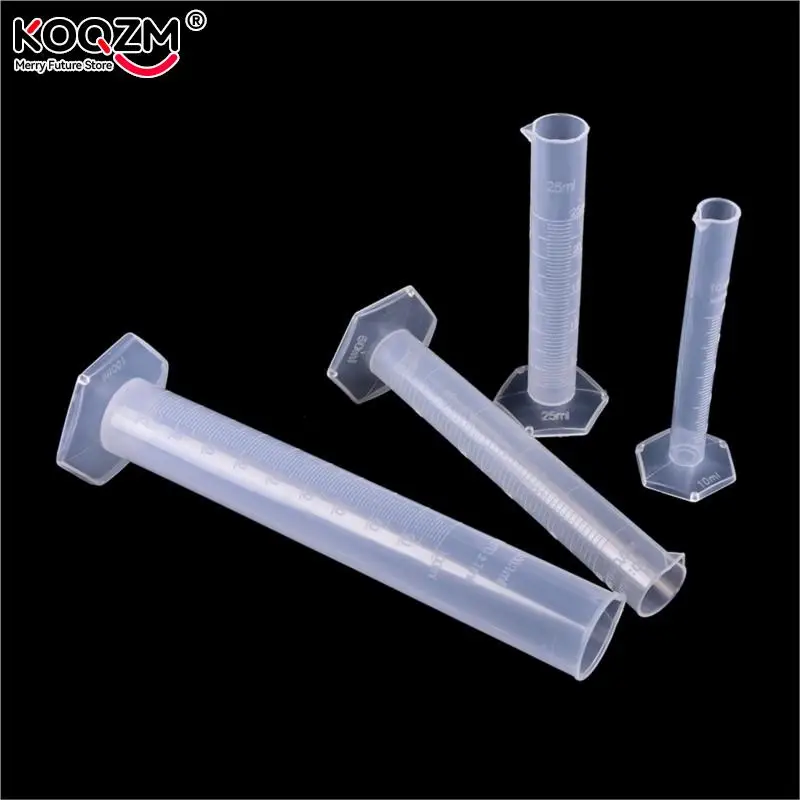 Cilindro de medición de plástico, herramientas graduadas, cilindro de laboratorio de química, suministros de laboratorio escolar, 50ml - imagen 4