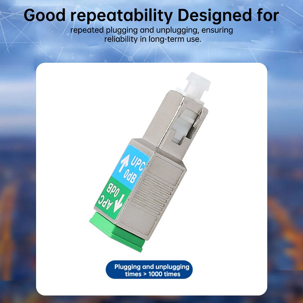 Adaptador de fibra óptica Natalink SC /UPC macho a SC /APC hembra para conector acoplador de fibra óptica monomodo OPM/OLS/OTDR/VFL - imagen 5