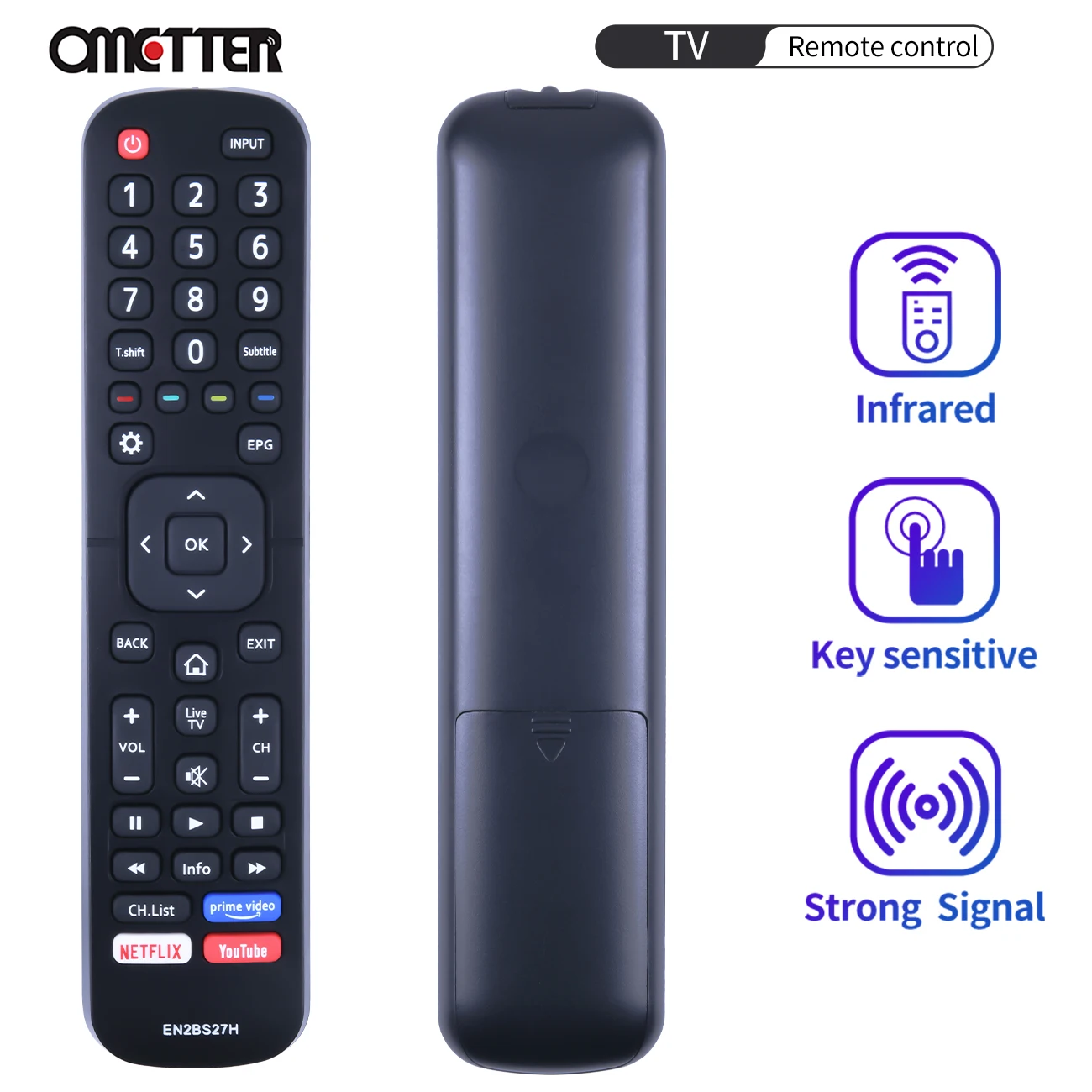 Nuevo Control remoto EN2BS27H para Hisense Smart LED TV NETFLIX YouTube 50R5 55R5 58R5 65R5 58S5 65R6 65S8 75R6 75S8 - imagen 2