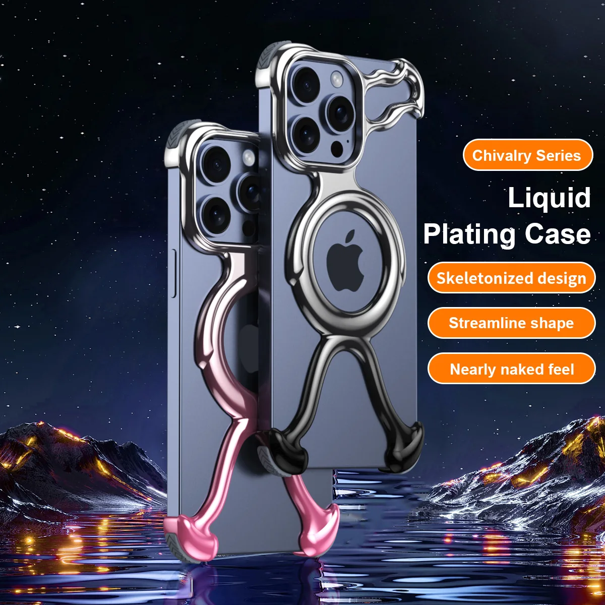 Funda magnética de parachoques sin marco hueco para Magsafe IPhone 14 13 15 Pro Max 15Pro 14Pro I Phone Macsafe, cubierta de marco a prueba de golpes