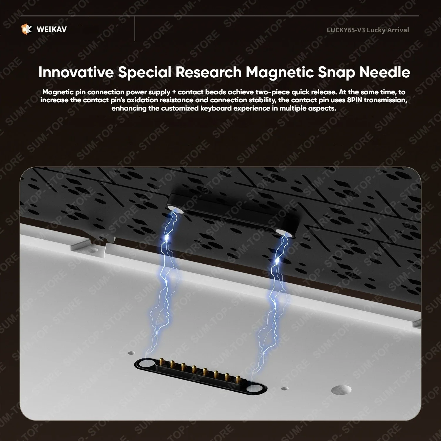 Lucky65 V3 NUT65 Kit de teclado mecánico inalámbrico de aluminio para jugar RGB Hotswap Esports PC Gamer 68% teclado de diseño DIY Kits nuevo - imagen 3