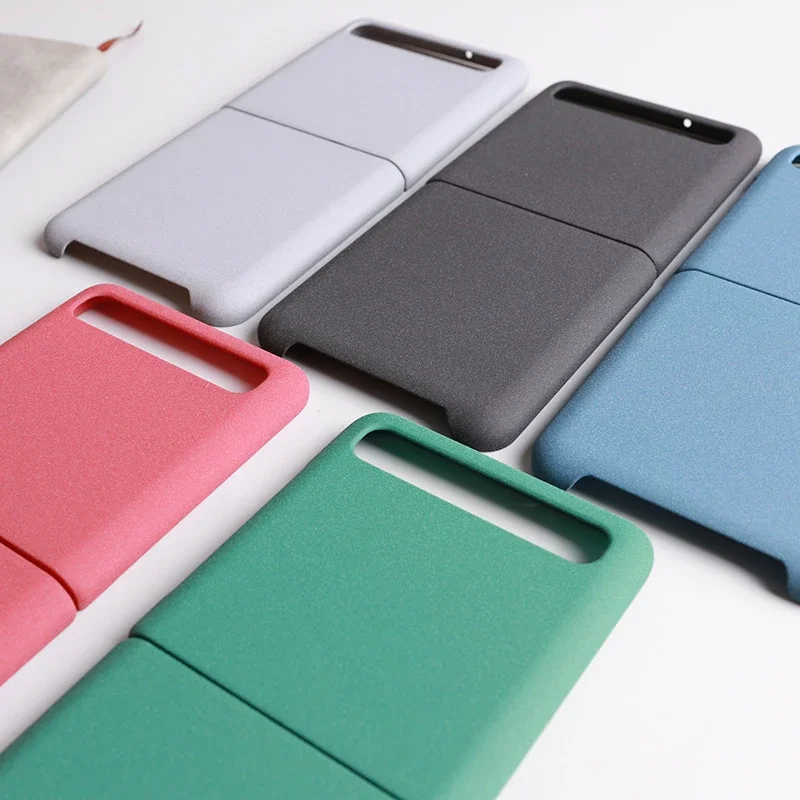 Para Samsung Galaxy Z Flip 7 6 5 4 3 2 funda arena mate dura PC protección completa anticaída cubierta antideslizante plegable Flip Shell Fundas - imagen 2