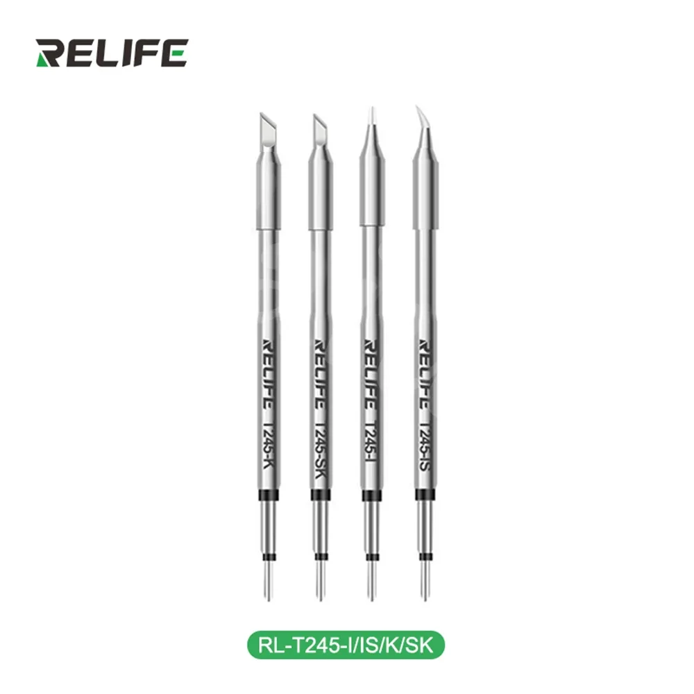 Punta de soldadura RELIFE Super Fine C210 T245 C245, punta de pistola para soldar C210 C115 para estación de soldadura profesional GVM T210 GVM T115 - imagen 5