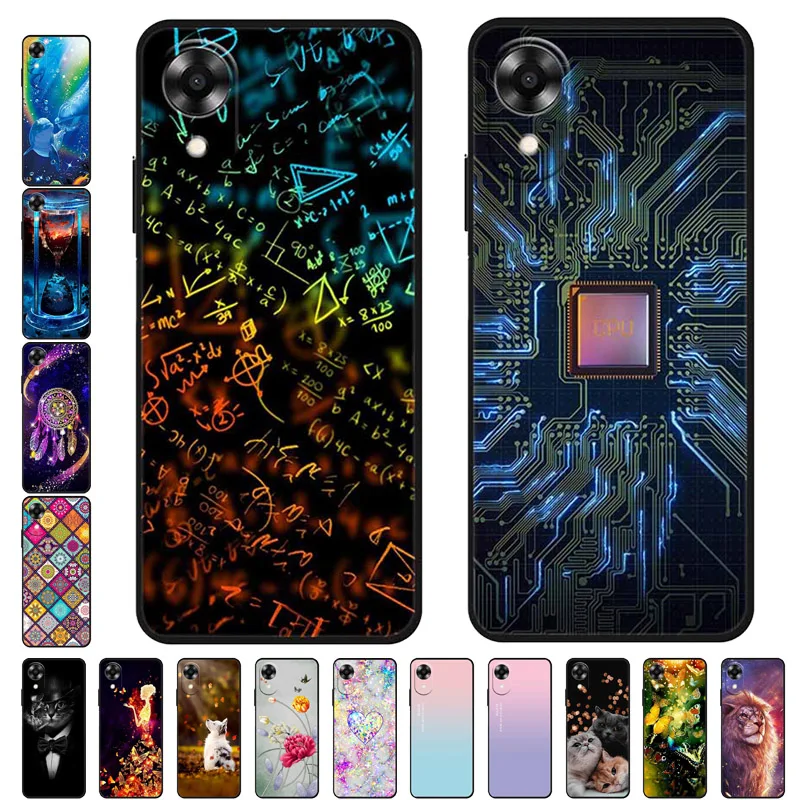 Funda para Oppo A17k, carcasa trasera de silicona, bonita, Lobo encantador, Oppo A17k A17 k, funda blanda A 17 K