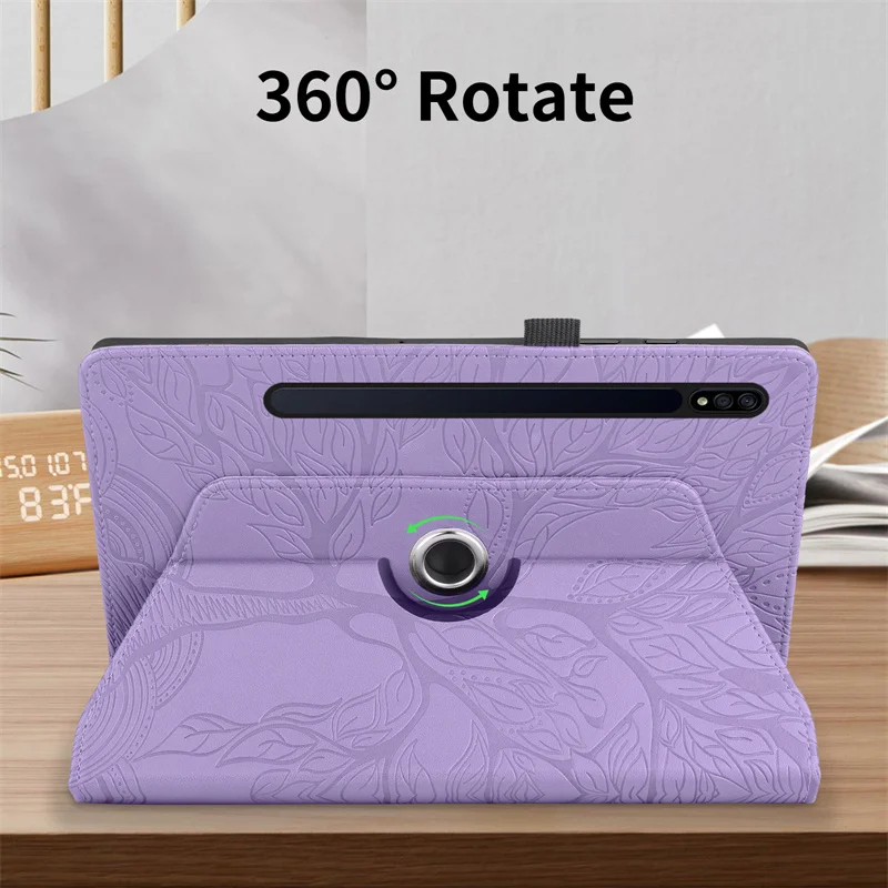 Funda de tableta con rotación para Samsung Galaxy Tab S10 Lite S9 FE, Funda de 10,9 pulgadas con Tab A9 Plus S9 S8 S7 S11 11 S10 Plus, Funda de 12,4 pulgadas - imagen 3