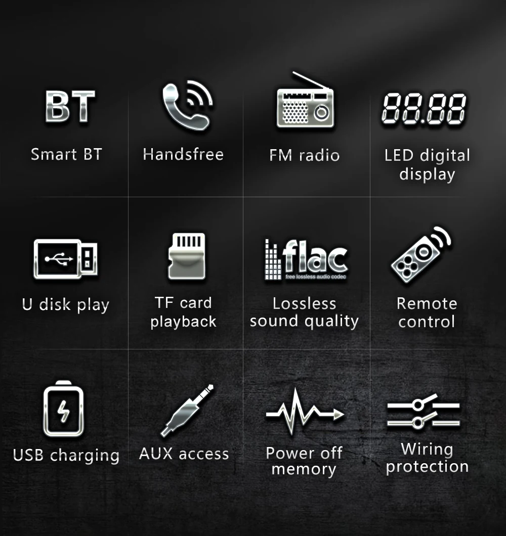 Reproductor estéreo de Radio para coche reproductor MP3 Digital Bluetooth JSD-530 520 60Wx4 FM Audio estéreo música USB/SD con entrada auxiliar en el tablero - imagen 3