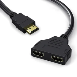 Cable Divisor HDMI 1 a 2 Salidas Full HD 1080p Pantalla Dual