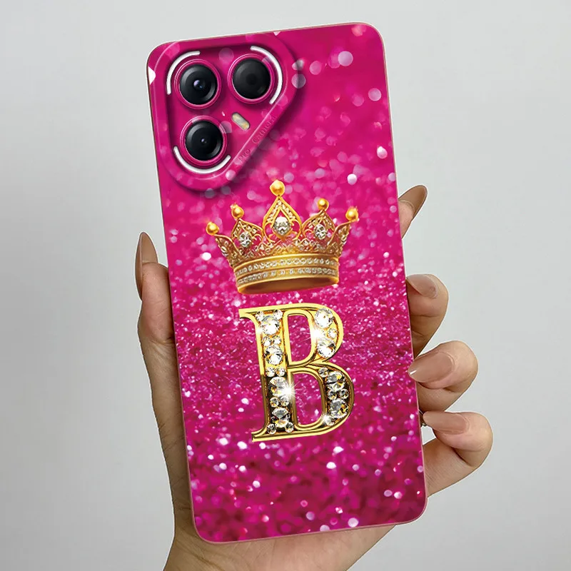 Para Tecno Pova 7 Pro Ultra 5G funda de lujo corona letra funda de teléfono suave de silicona para Tecno Pova7 Pro Ultra fundas traseras a prueba de golpes - imagen 3