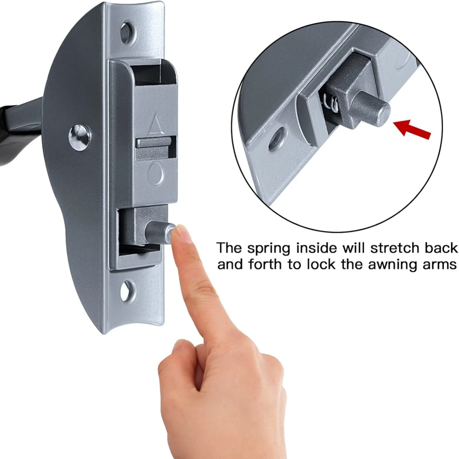 Reemplazo de manija de elevación de toldo Dometic 830644 para modelos A y E, Material 8500 y 9000, manija de elevación de toldo Dometic, fácil instalación - imagen 4