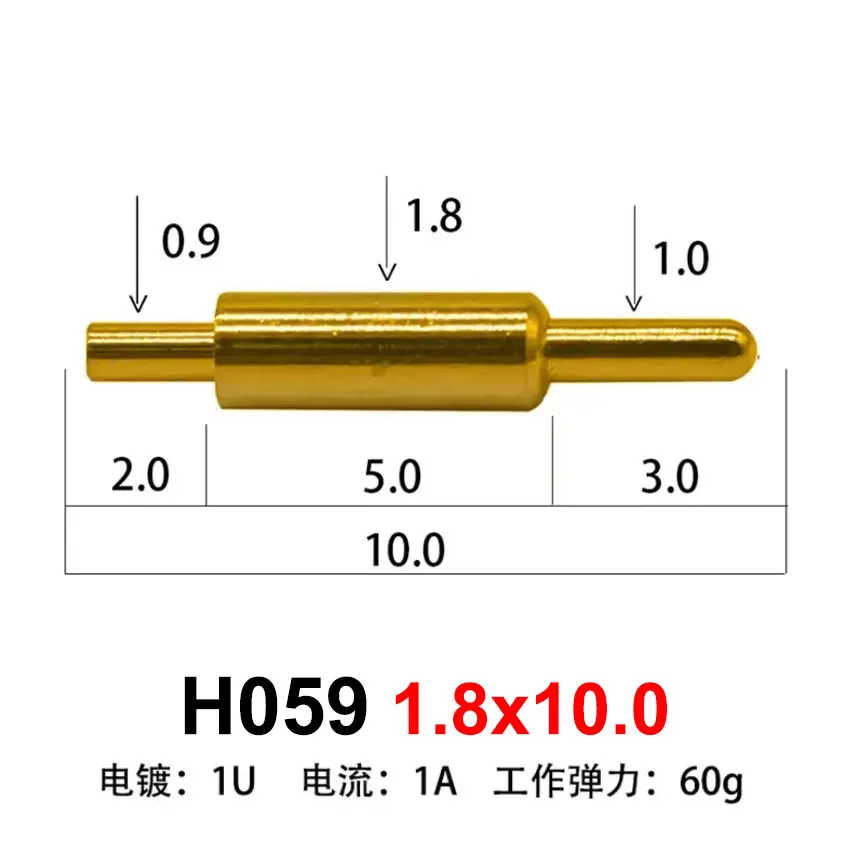 5 uds H045-H080 conector Pin Pogo batería Pogopin contacto de carga de resorte SMD DIP PCB 5 6 8 9 10 11 12 15 16 19mm sonda de resorte de prueba - imagen 3