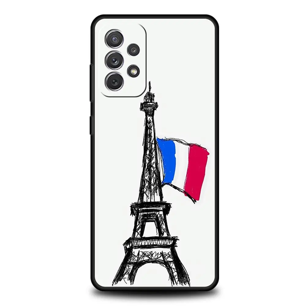 Funda de teléfono con bandera de Francia para Samsung A51 A71 A21S A17 A11 A15 A25 A31 A41 A23 A33 A53 A73 A07 A03S A05S A13 A35 A55 5G - imagen 4