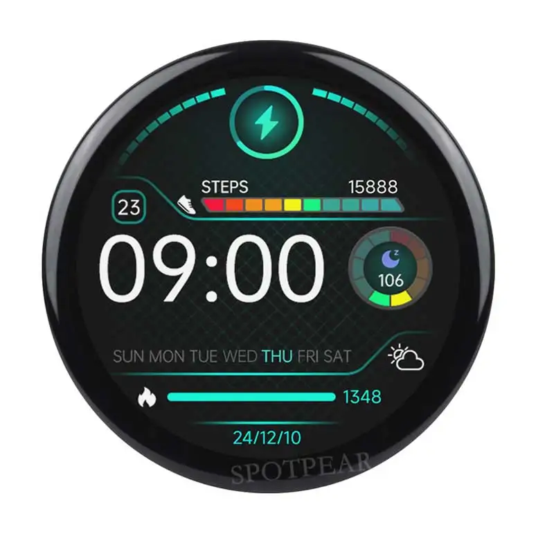 Raspberry Pi Pico 2 RP2350B 1,46 pulgadas 412x412 pantalla táctil LCD redonda HMI LVGL QMI8658 6 ejes 65K colores - imagen 2