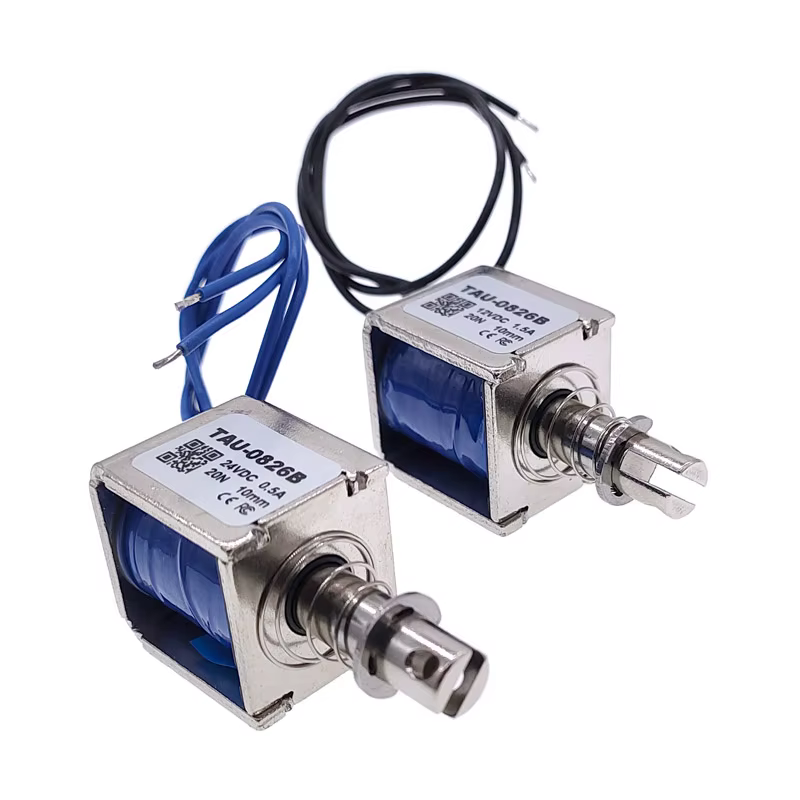 Electroimán Lineal 20N – Carrera 10mm 12V/24V Pull Push - imagen 2