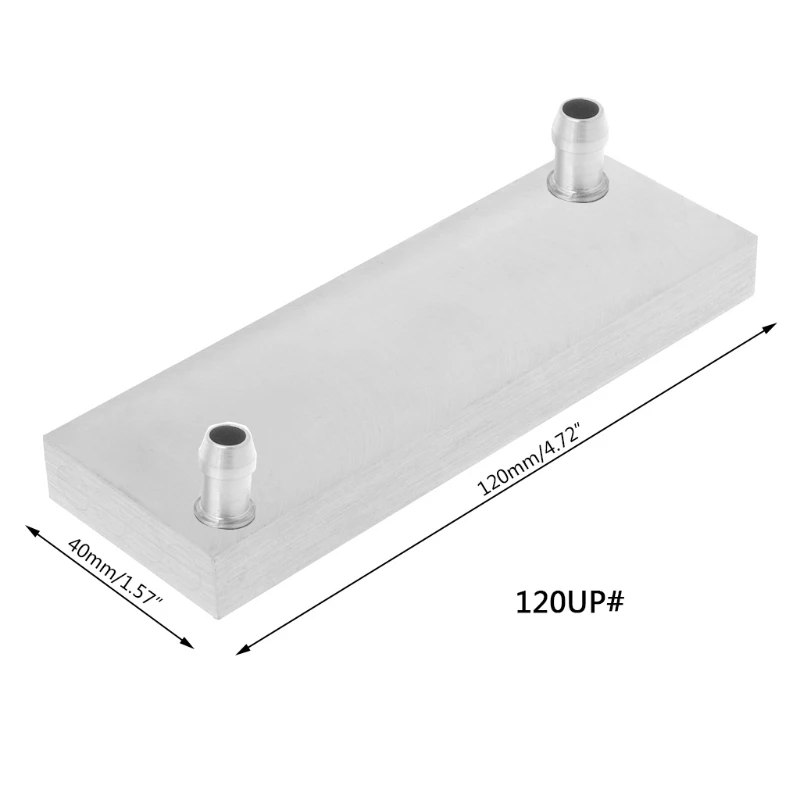 Sistema de disipador de calor de bloque de refrigeración de agua de aluminio primario de 40x120mm para PC, ordenador portátil, CPU - imagen 3