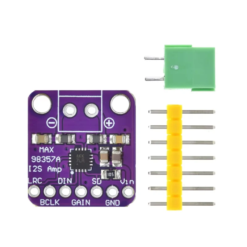 MAX98357 I2S MAX98357A 3W Clase D amplificador interfaz de ruptura I2S DAC decodificador para ESP32/Raspberry Pi - imagen 3