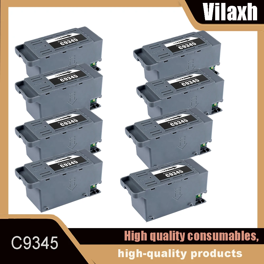 1/4/8 Uds C9345 caja de mantenimiento de tinta para impresora EPSON L15158 L15168 L15180 L8050 L8160 L8180 M15180L18050 M16680 ET-8500 8550