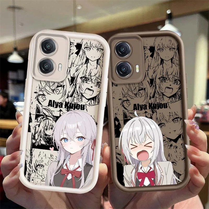 Alya Kujou Anime para Motorola Edge 50 60 G30 G20 G10 G05 G04s E30 E32 E14 Stylus Fusion Pro Eye escalera funda de teléfono - imagen 2