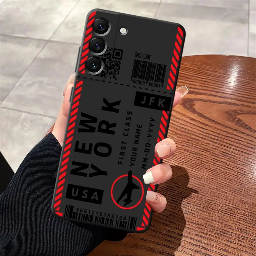 Funda de teléfono suave negra con paso de embarque creativo para Samsung Galaxy A10 A12 A06 A04 A70 A30 A15 A05 A17 A20 A13 A50 A40 A16 - imagen 2