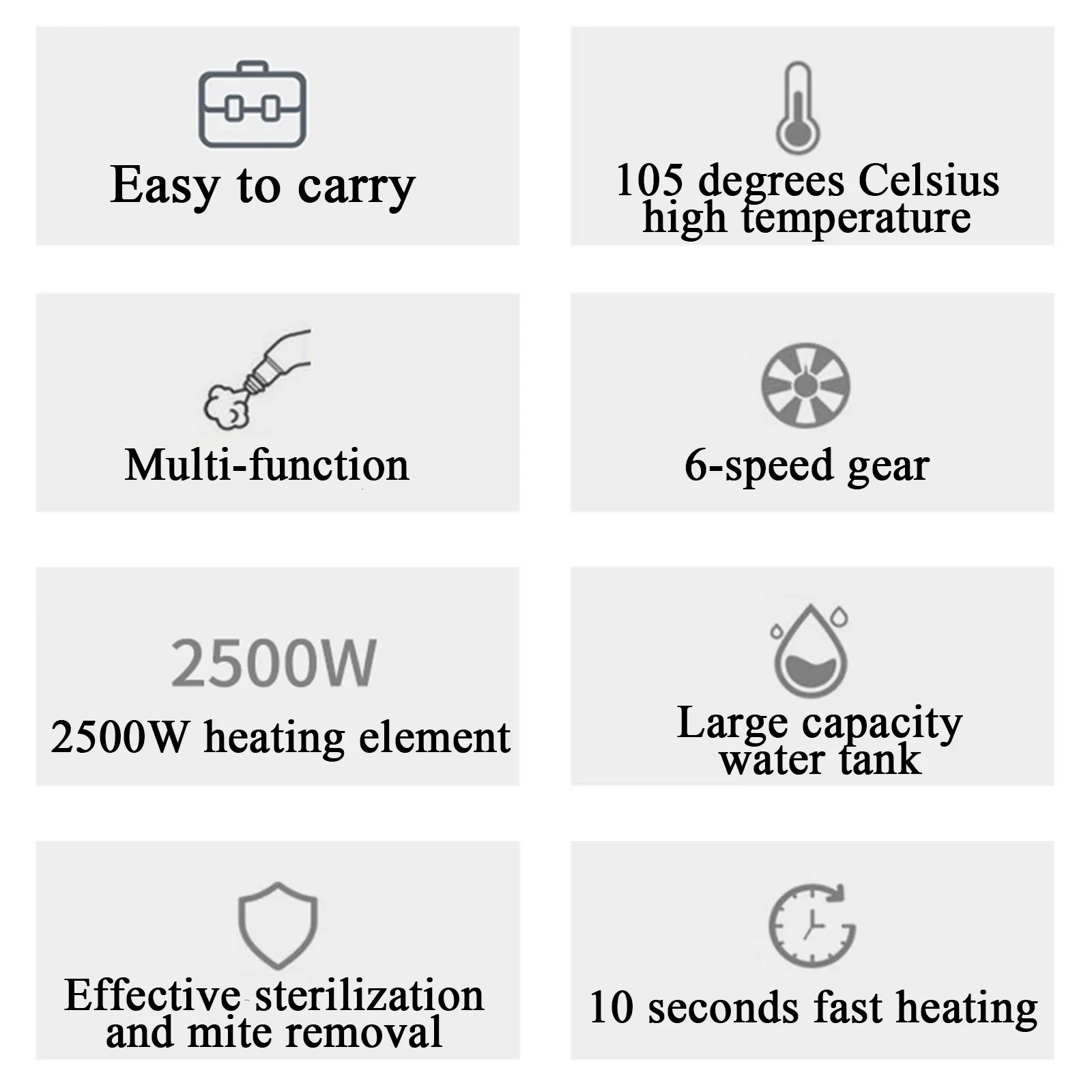 Limpiadores a vapor domésticos de alta presión y alta temperatura, 2500W, 110V220V, aire acondicionado, capó de cocina, limpiador al vapor para coche - imagen 4