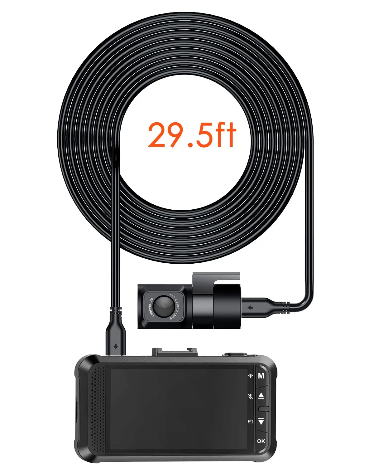 Cable de cámara trasera Vantrue para cámara de salpicadero N4, X4S, compatible con SUV/capotilla/camiones/Minivan/Sedans/remolques - imagen 2