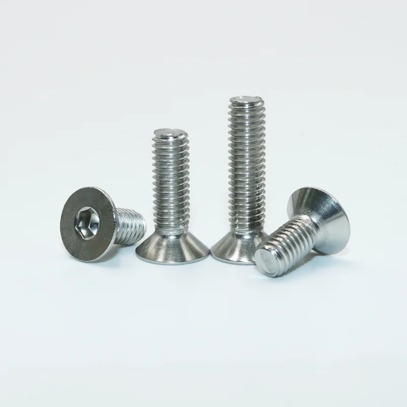 Kit de tornillos de cabeza plana de acero inoxidable para motocicleta y patinete, Tuercas avellanadas hexagonales de M5, M2, M2.5, M3, M4, M6 - imagen 5