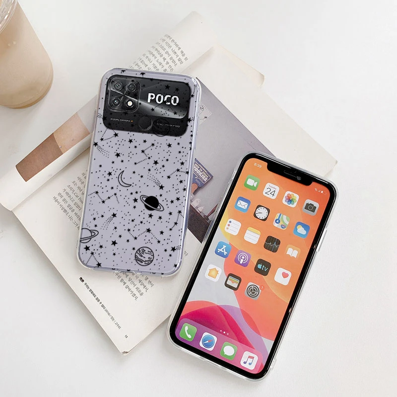 Para Xiaomi Poco X4 Pro 5G funda de teléfono funda trasera de dibujos animados transparente suave silicona moda flores Fundas Linda mariposa silicona - imagen 3