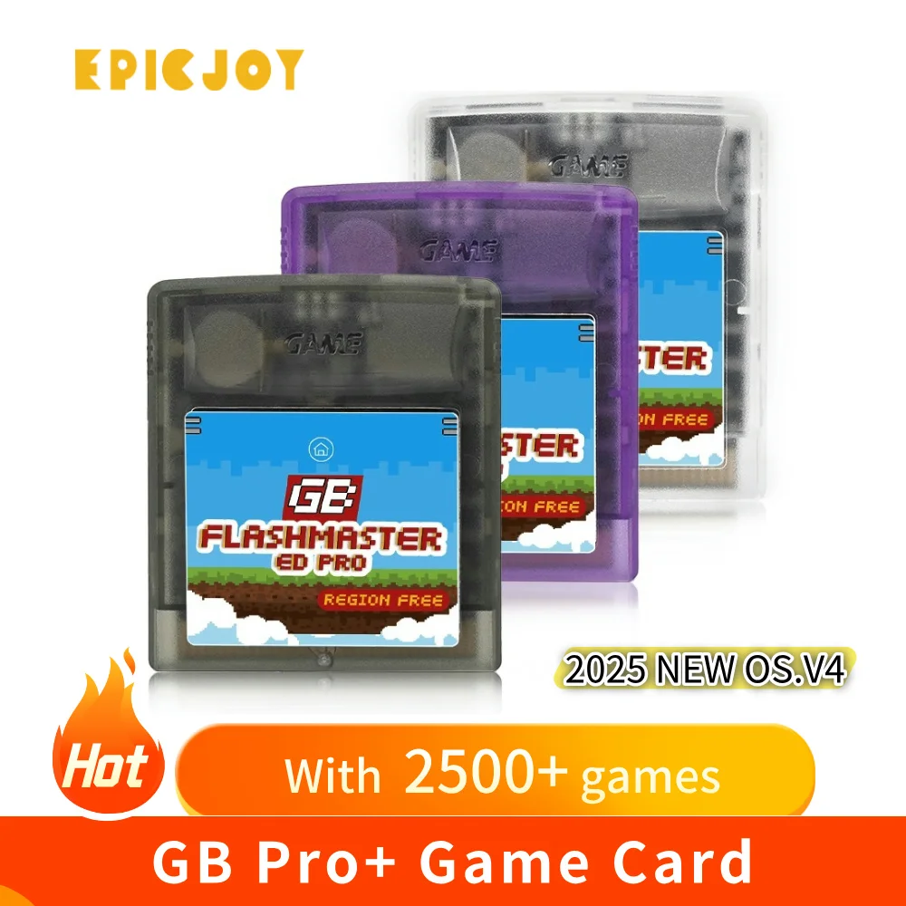 Tarjeta de juego GB PRO + Gameboy Card OS.V4 2500 en 1 con tarjeta de juego TF de 8GB para consolas de juegos GB GBC SP