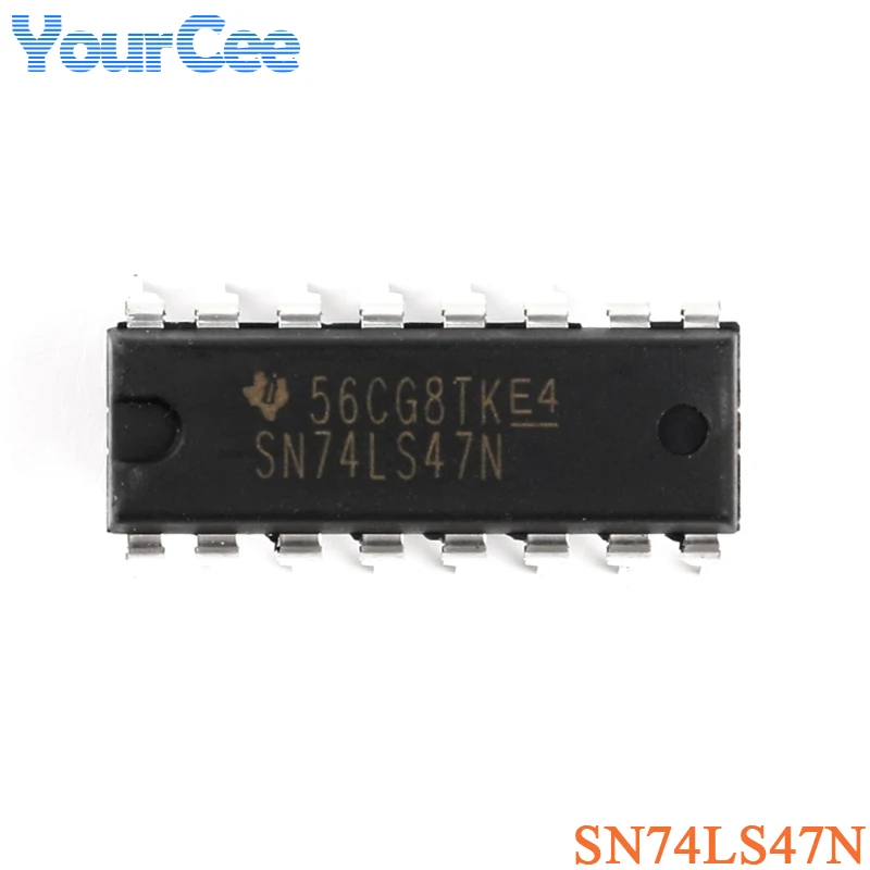 2 uds/1 unidad SN74LS47N DIP-16 SN74LS47 SN74 BCD-7 segmento controlador decodificador activo alto Chip DIP - imagen 3