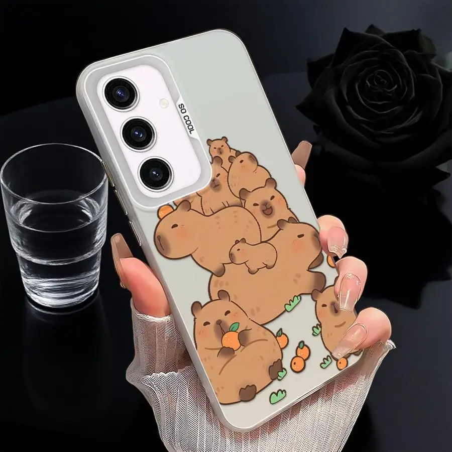 Funda bonita de dibujos animados de capibara para Samsung Galaxy A26 A53 A24 A73 A36 A25 A33 A34 A23 A32 A22 A52 - imagen 3