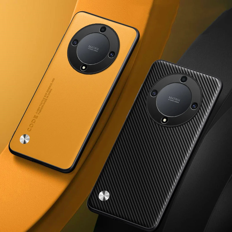 Funda de teléfono de cuero de lujo para Honor Magic 6 Lite 5G, funda protectora de silicona a prueba de golpes para Honor X9B Magic6 Lite 6Lite - imagen 2